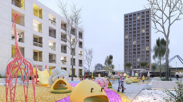 STVX + María Eizayaga + Emilio López obtienen el Primer Lugar en el Open International Competition for Alternative Layout Design in Standard Housing - Imagen Principal
