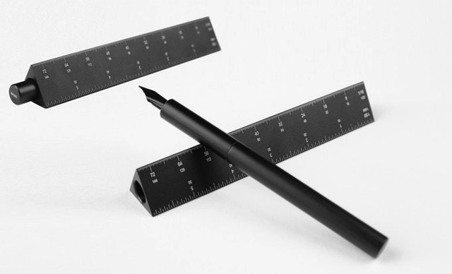 ENSSO launch "Scale Ruler Fountain Pen" made from Black Aluminum - Featured Image