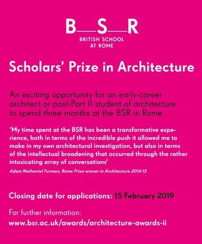 Scholars’ Prize in Architecture 2019-20 - Featured Image