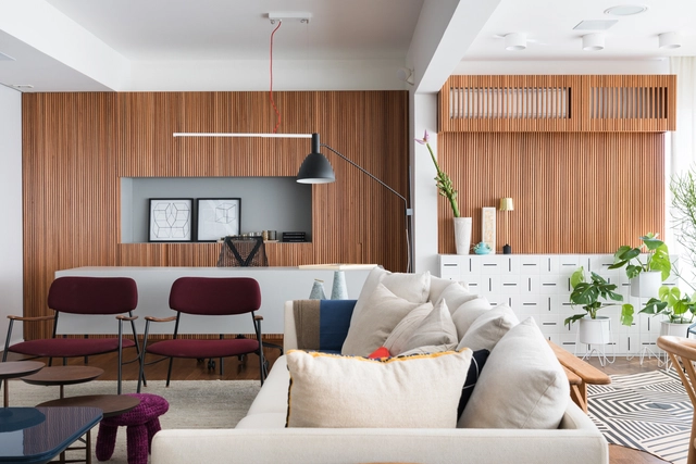 Apartamento Paulo Vieira / Todos Arquitetura - Edifício De Apartamentos, Cozinha, Viga, Fachada, Mesa, Cadeira, Iluminação