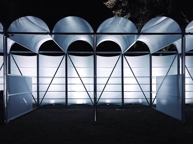 Pabellón Aldea Verde Lollapalooza Chile 2018 / Felipe Alarcón + Urzúa Soler Arquitectos - Instalaciones Temporales