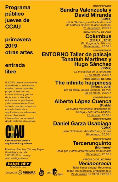 Programa público jueves del CCAU - Imagen Principal