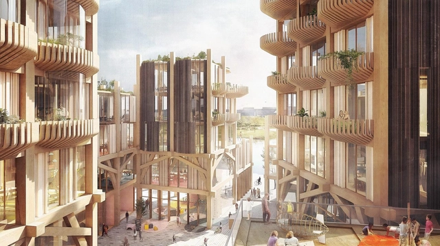 Snøhetta e Heatherwick Studio projetam "smart city" de madeira para o Sidewalk Labs  - Imagem de Destaque