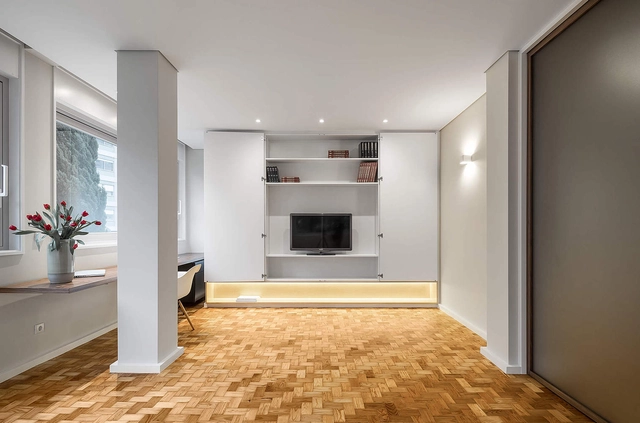 Apartamento em Fernão de Magalhães / Impare Arquitectura - Edifício De Apartamentos, Cozinha, Fachada, Bancada