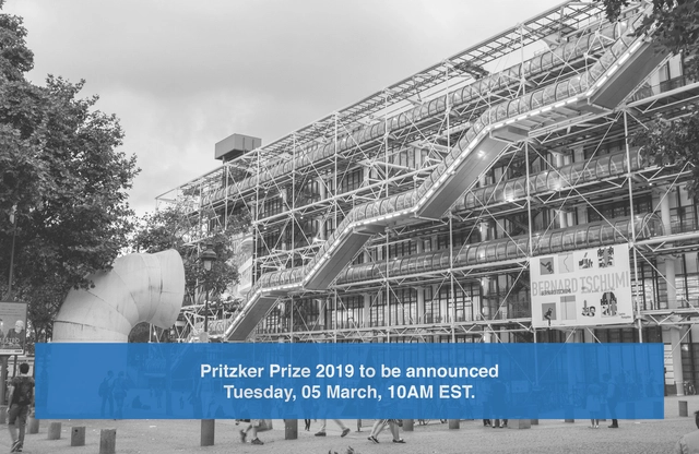 Pritzker Prize 2019 To Be Announced Tuesday March 5th - Featured Image