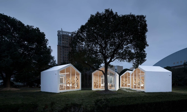 80㎡ Reading Village / yuan Architects - Library, Facade