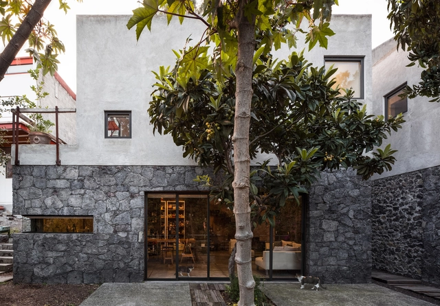 Casa La Pancha / tallerdea - Casas, Patio interior, Puerta, Fachada, Escaleras