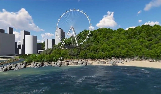 Roda-gigante de Balneário Camboriú viola legislação ambiental, diz Ministério Público de SC - Imagem de Destaque