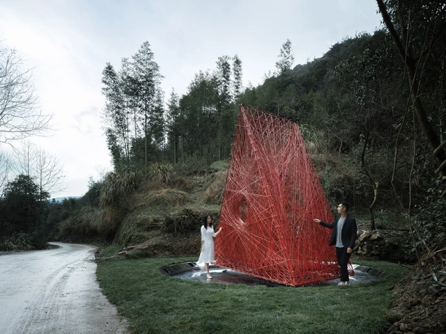 结缘堂:全碳纤维结构建筑 / Wutopia Lab - 展陈装置