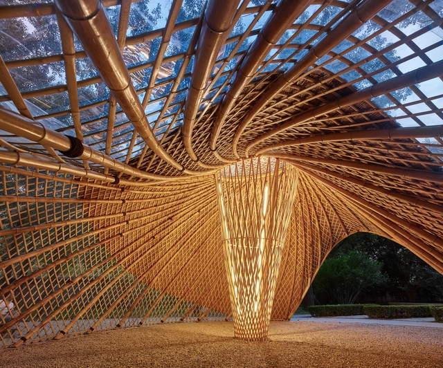 北京林业大学花园节信息亭“云在亭” / 素朴建筑工作室 - 展馆