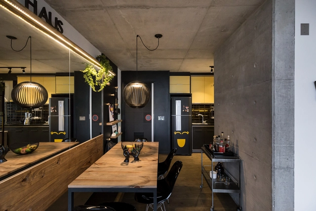 TP Haus / Arqsoft Arquitetura e Engenharia - Edifício De Apartamentos, Cozinha, Mesa, Cadeira, Bancada