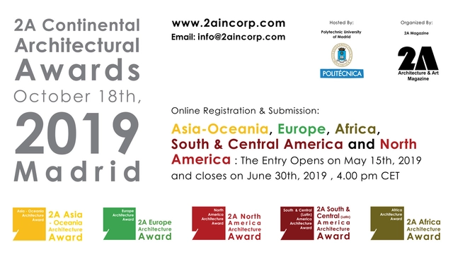Open Call : 2A Continental Architectural Awards 2019 - Featured Image