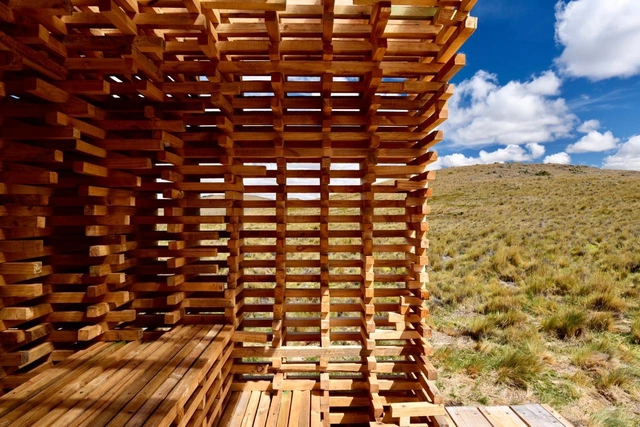 Estudiantes exploran las posibilidades de las estructuras para secado de madera - Imagen Principal