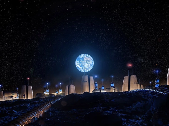 SOM apresenta projeto para o primeiro assentamento humano na Lua - Imagem de Destaque