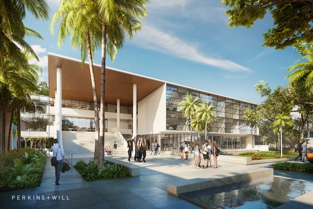 Perkins+Wil 为迈阿密STEM校园设计可移动墙体，创造灵活空间 - 主图