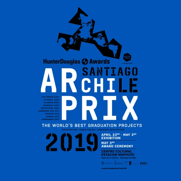Santiago albergará ceremonias de premiación de Archiprix Internacional 2019 y Archiprix Chile 2019 - Imagen Principal