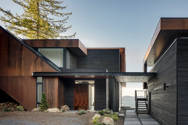 House on the Cove / Stephenson Design Collective - Exterior Photography, Sustainability, Door, Facade