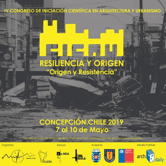 CICAU 2019: Congreso de Iniciación Científica en Arquitectura y Urbanismo en Concepción - Imagen Principal