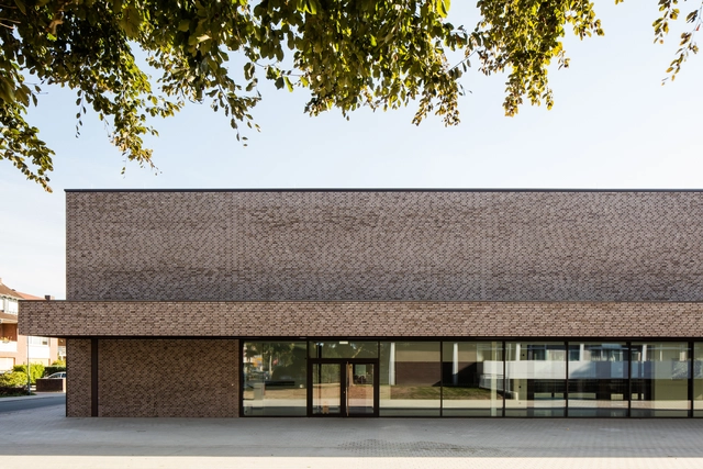 Science Center for the Augustinianum Secondary School / Bez+Kock Architekten - Exterior Photography,  Science Center, Facade, Door