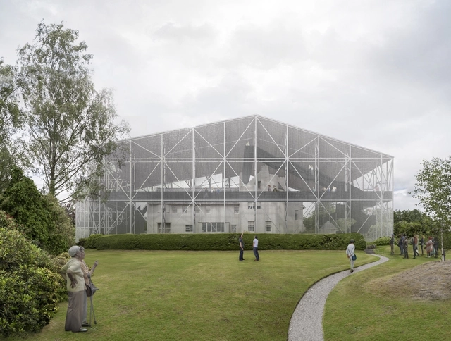 Carmody Groarke 增设钢架“盒子”，保护苏格兰最重要建筑 - 主图