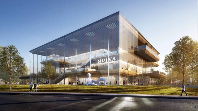 SOM apresenta primeiro projeto para o Mulva Cultural Center nos Estados Unidos - Imagem de Destaque