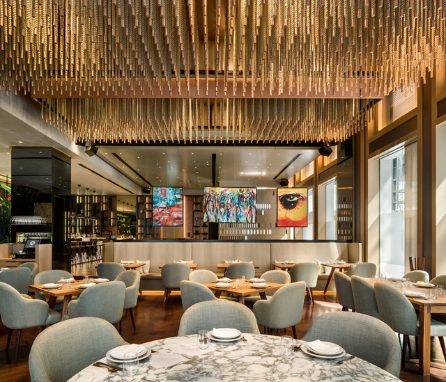 Peyote Dubai Restaurante / Sordo Madaleno Arquitectos - Restaurant, Mesas, Sillas