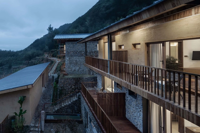 Songyang Original Cottage  / gad·line+ studio - Exterior Photography, Hotels, Facade, Fence, Handrail