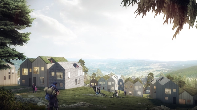Reiulf Ramstad Arkitekter Designs Vernacular Norwegian Mountain Village - Featured Image