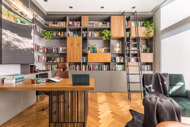 Biblioteca Bookàbar / Greisse Panazzolo Arquitetura - Edifício De Apartamentos, Mesa, Cadeira