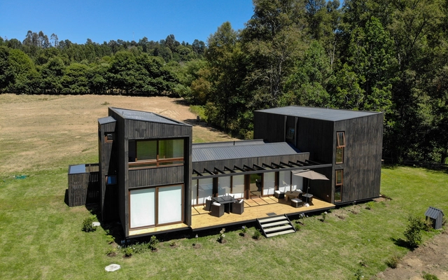 Domo Panguipulli / Domo Habitare + Piffardi Aravena Arquitectos - Cabañas & Lodges, Fachada