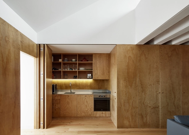 Apartamento Capitão Leitão / Arriba - Edifício De Apartamentos, Fachada, Viga, Mesa