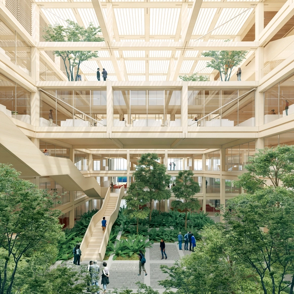 Propuestas del concurso de arquitectura para el nuevo edificio corporativo de Arauco en Concepción, Chile - Imagen Principal