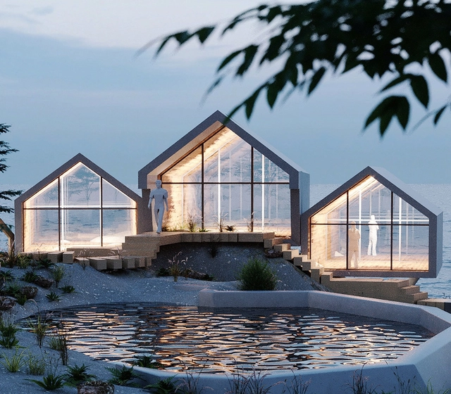 Jendretzki Proposes Off-Grid Eco Retreat for New York's Rat Island - Featured Image