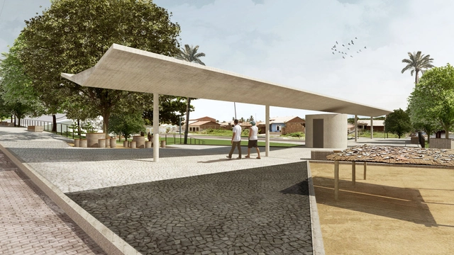 Coletivo de Arquitetos projeta praça de lazer e cultura no litoral de Sergipe - Imagem de Destaque