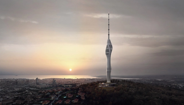 Istanbul's Futuristic Supertall TV Tower Nears Completion - Featured Image