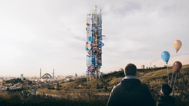Tehran Skyscraper Combines Cryptocurrency Mining with Vertical Water Park - Featured Image