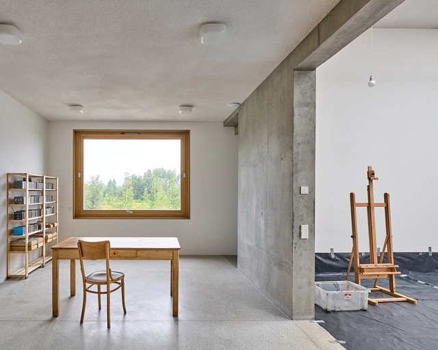 艺术家住宅和工作室 / Piotr Brzoza Architekten - 独立住宅