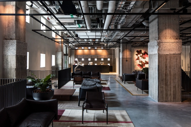 Blique Hotel by Nobis / Wingårdhs arkitektkontor - Interior Photography, Interior Design, Beam, Table