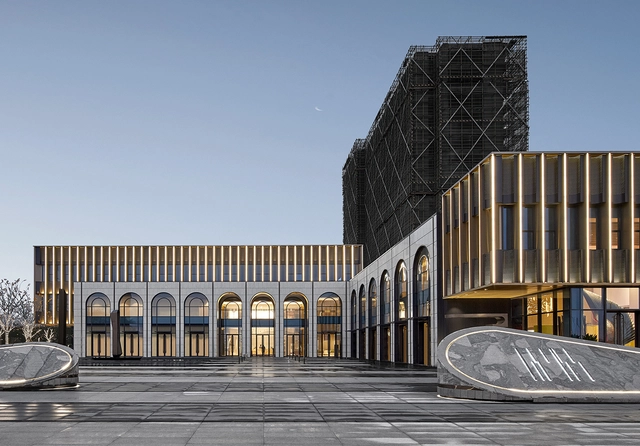 Metropolis Light Exhibition Center / PTArchitects - Exterior Photography, Showroom, Facade