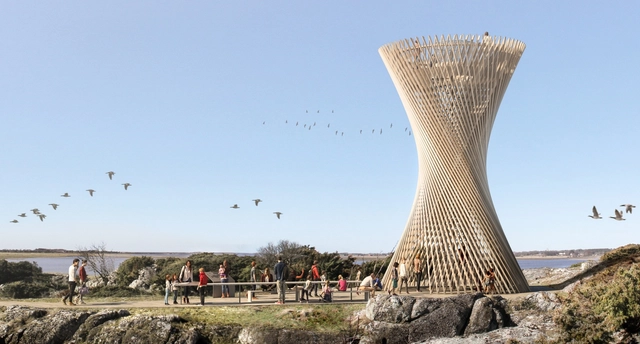 White Arkitekter Create Lattice Observation Tower in Sweden - Featured Image