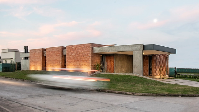 Casa quintas / Etéreo Arquitectos - Casas, Fachada, Puerta