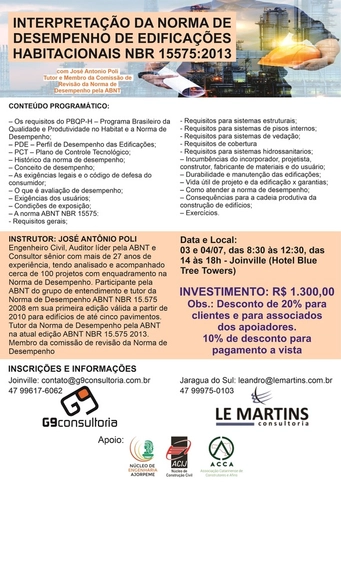 Curso NBR 15.575 - Norma de Desempenho - Imagem de Destaque