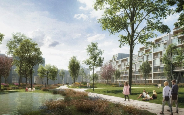 Benthem Crouwel Design Landscaped Residential District in Prague - Featured Image