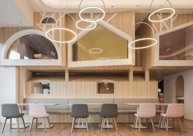 Vitaland Kid Restaurant / Golucci Interior Architects - Interior Photography, Interior Design, Chair, Lighting