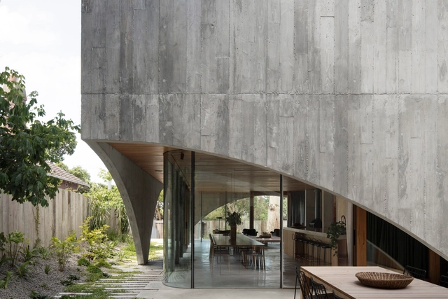 Hawthorn House / Edition Office - Houses, Facade, Arch, Table, Bench, Chair