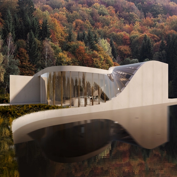 Lake House Harmonizes the Architecture with Scenic Surrounding - Featured Image