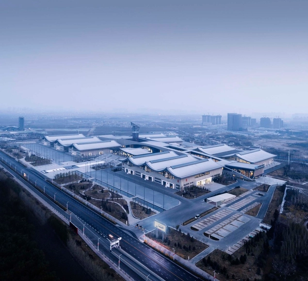 石家庄国际会展中心，世界最大双向悬索结构展厅 / 清华大学建筑设计研究院 - 展览中心