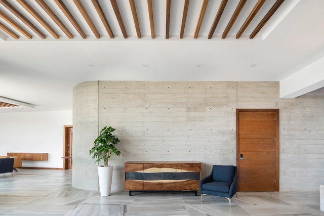 Casa Terrazas / Garza Maya Arquitectos - Casas, Fijación Vigas, Fachada, Sillas