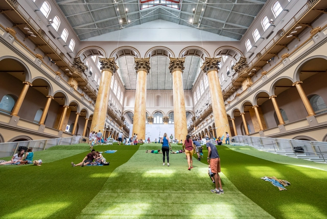 Rockwell Group's LAB Creates a "Lawn" for the National Building Museum - Featured Image