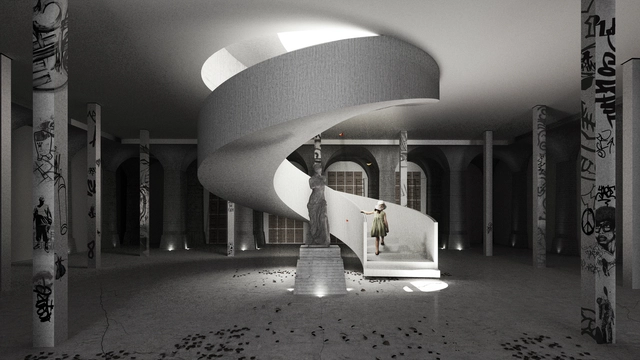 Projeto transforma antigo reservatório de água de Paris em centro cultural - Imagem de Destaque